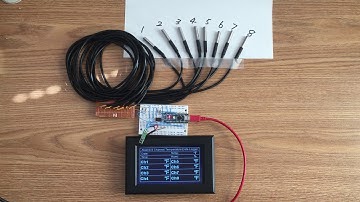 Build 8 Channel Temperature Data Logger with Alaonix Smart LCD Display