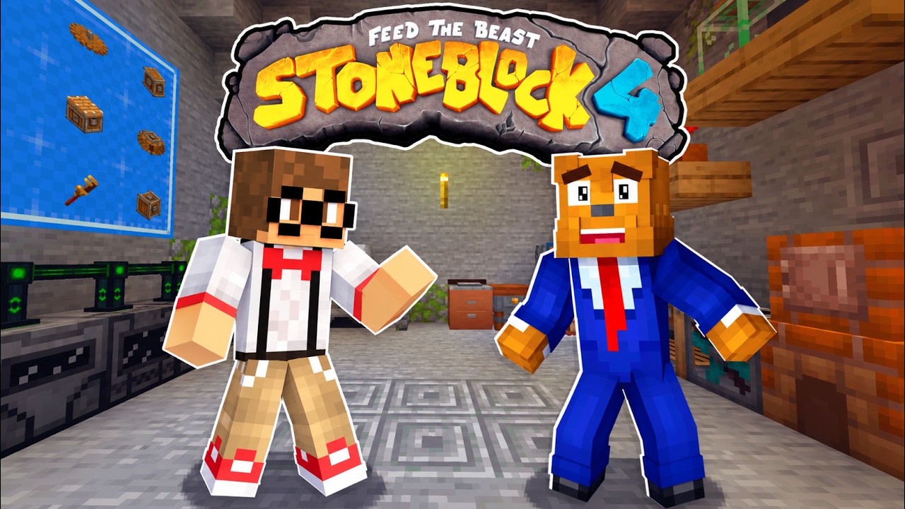 The BIGGEST SMP in Minecraft Stoneblock 4