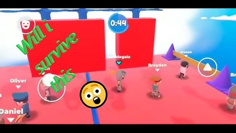 Andorid version of Fall Guys = Fall Dudes 3D,Fall Dudes ultimate reflexes walkthrough.