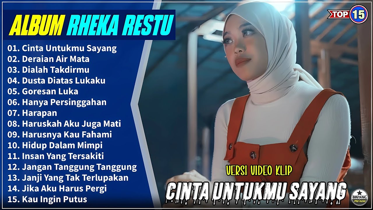 Rheka Restu Full Album || CINTA UNTUKMU SAYANG - DERAIAN AIR MATA - Pop Melayu Terpopuler - Trending