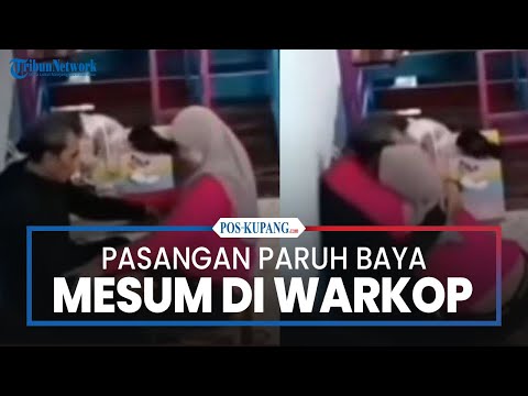 Pasangan Paruh Baya Mesum di Warung Kopi