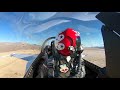 Great USAF Thunderbird Opposing Solo Cockpit Video