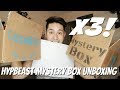 TRIPLE HYPEBEAST MYSTERY BOX UNBOXING!