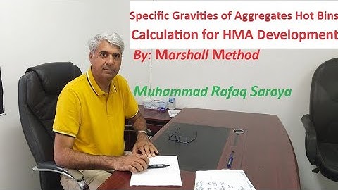 Step 14: Combined Bulk Specific Gravity for Blend of Aggregate for HMA by Marshall Method