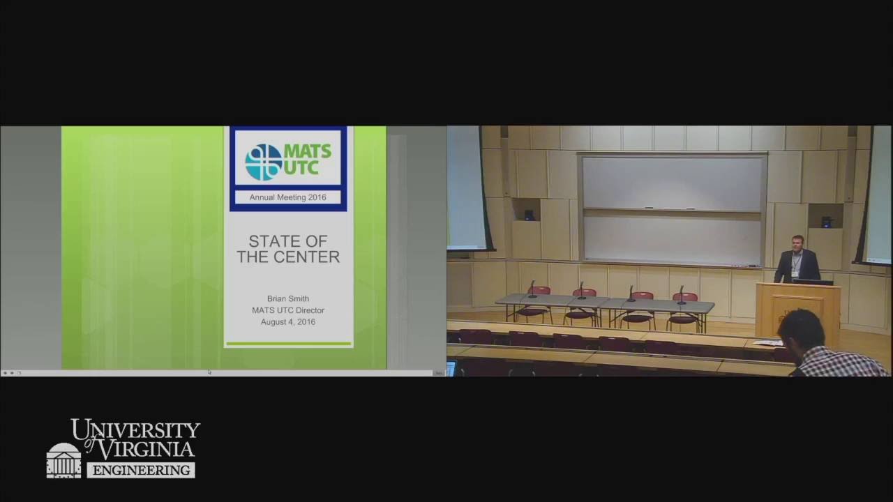 MATS UTC Annual Meeting State of the Center and Emerging Research Presentations