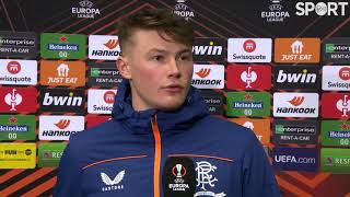 Nathan Patterson on Rangers' 2-0 win over Sparta Prague.