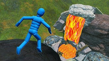 Euphoria Physics Ragdolls – Ultimate Falling Test & Comparison! On Molten Lava