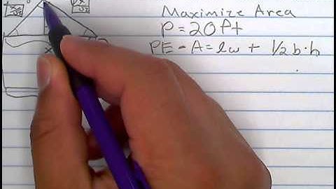 Isosceles right triangle on top of rectangle, maximizing the area of a window with a fixed perimeter