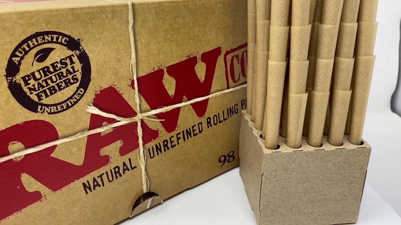 Raw Cones 98 select - 1000 per box at greenbuddhausa.com