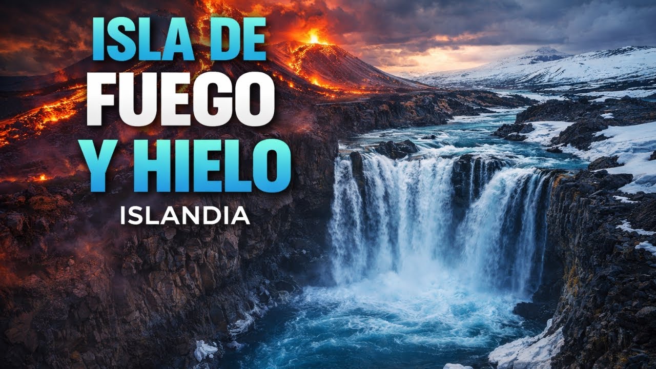 Un lugar donde el FUEGO y el HIELO chocan | Islandia