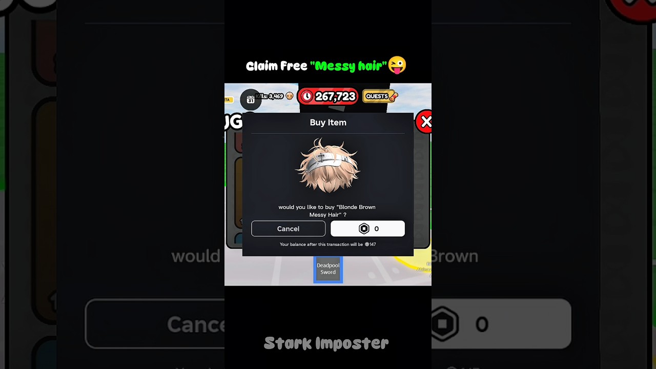 ✅ SECRET* How to get free Messy Hair (Blonde Brown) on roblox 2025🔥 