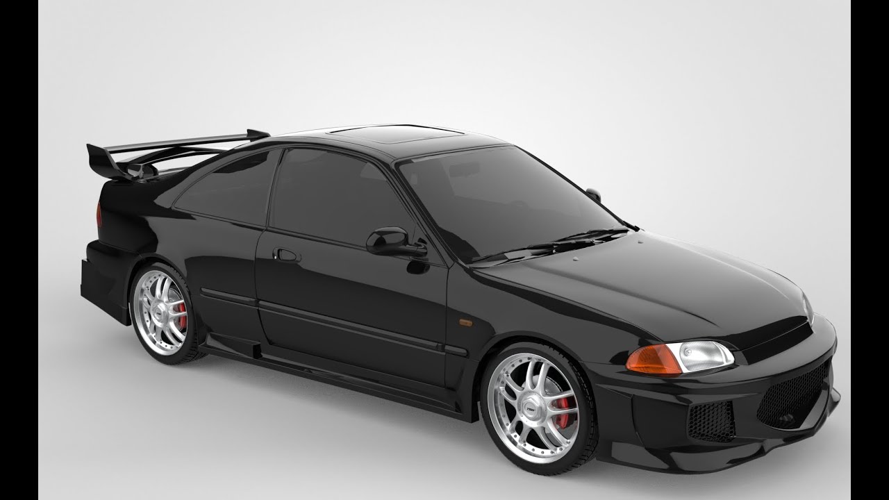 Honda Civic EJ1 Coupe - The Fast and the Furious 3D Model