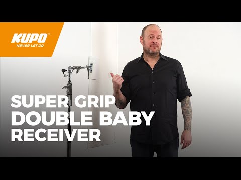 Kupo 5/8in Swivel Super Grip Double Baby Receiver