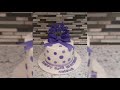 Purple polka dots cake tutorial