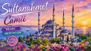 Aclylic Beautiful Relaxing painting for beginners on canvas using acrylic paints / Sultanahmet Camii