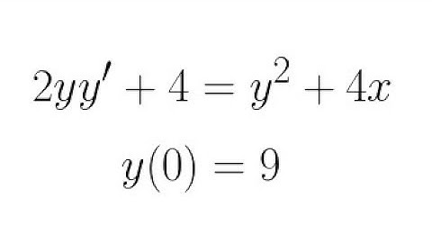Solving an ODE Using Substitution (WeBWorK Example)