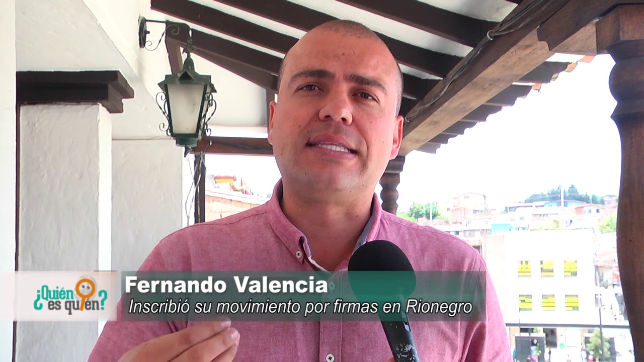 Fernando valencia incribió su movimiento por firmas
