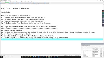 RowSet: CachedRowSet Updations and Deletions