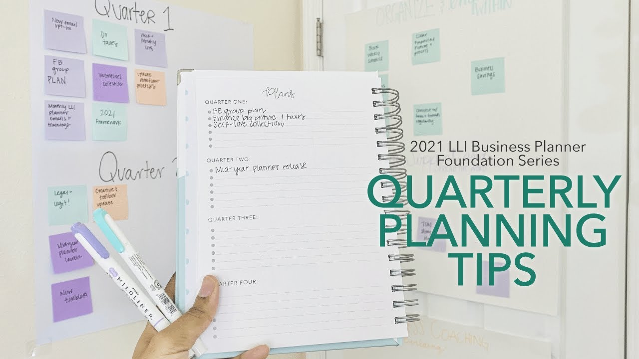 Business Planning Series How To Plan Quarterly For Your Product Based Business For 2021 Youtube