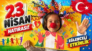 23 Nisan Hatıra Çerçevesi Yapımı Fotoğraf Çekim Etkinliği Eğlenceli 23 Nisan Etkinliği