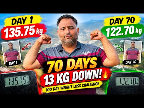70 Days, 13 KG DOWN! 😱 | Day 70/100