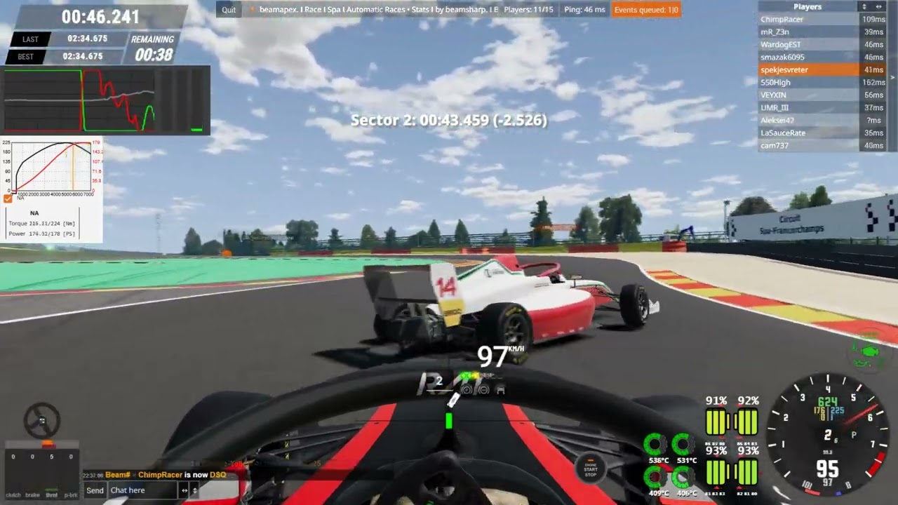 BeamMP BeamApex Public server spa F4 race clips