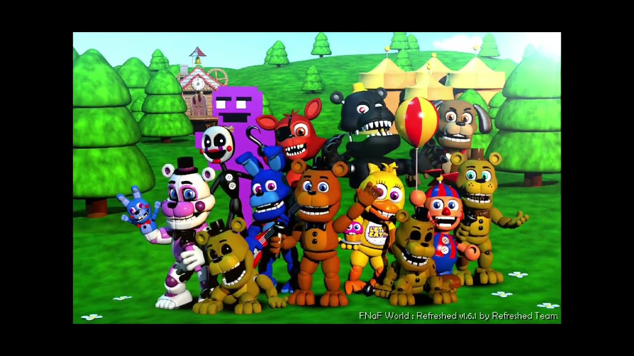 Shadow Lefty plays FNaF World Refreshed (Double Fredbear Ending) - YouTube