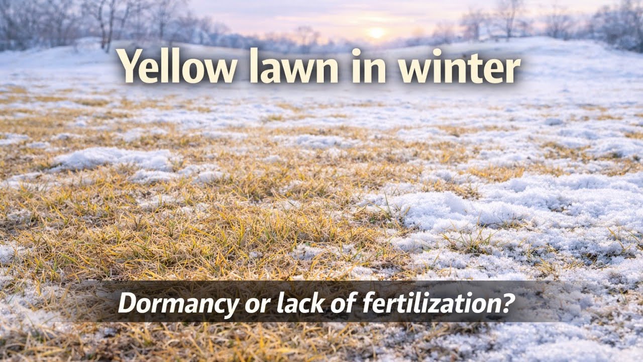 Желтизна газона зимой – период покоя или проблема с удобрениями?