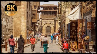 Islamic Cairo, Al-Muizz Street - Egypt ● 4K Ambient Sound [2022]