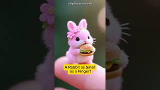 A Mini Rabbit The Size Of Your Index Finger So Adorable Eating A Hamburger funny rabbit viral