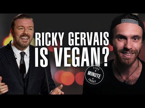 Vidéo: Est-ce que Ricky Gervais est végétalien ?