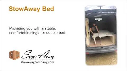 StowAway fold away furniture: folding bed for vans