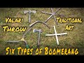 Valari  throw  six types of flying boomerangs  vajram warriors