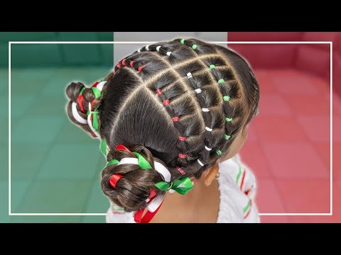 Peinado Mexicano Para La Independencia Fácil Con Ligas hqdefault