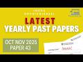 LATEST PAPER: Nov 2025 Paper 43 | Yearly Past Papers | Cambridge IGCSE Physics (0625/43/O/N/25)
