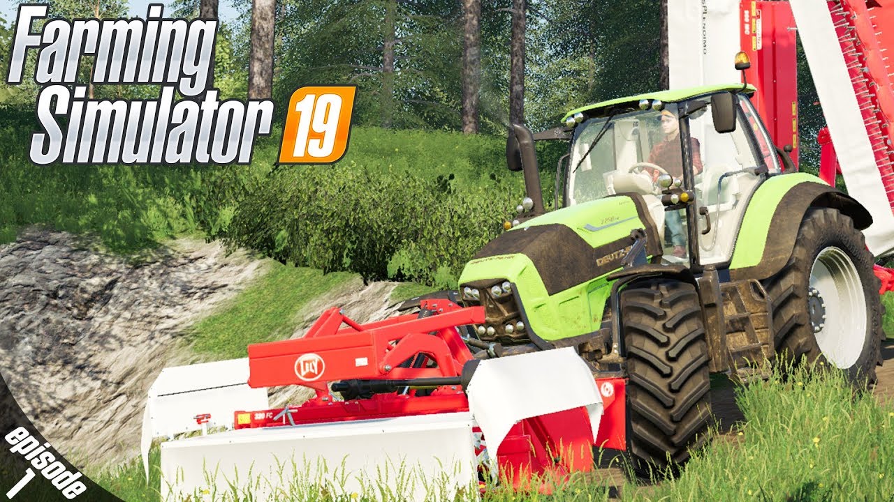 Riverview Farm - Farming Simulator 19 -  Ep.1 (with Wheel Cam)