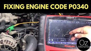 How to fix code P0340.  A new cam sensor will not repair this car.