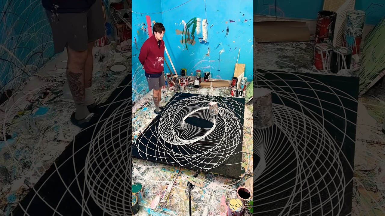Painting while live streaming!