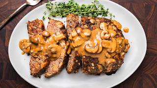 Meatloaf with Brown Gravy - Inexpensive and Delicious Family Favorite