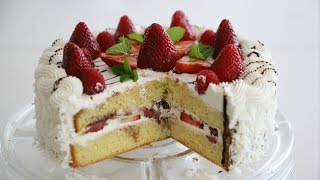 Ванильный Клубничный Торт с Шоколадом - Рецепт от Эгине - Heghineh Cooking Show in Russian Ванильный Клубничный Торт с Шоколадом - Рецепт от Эгине - Heghineh Cooking Show in Russian