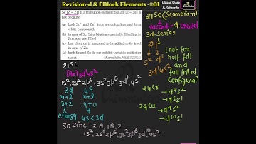 01|d&f Block Elements class 12|d&f  block for NEET|d&f  block for JEE|NEET PYQ with Solution #Shorts
