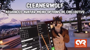CleanerWolf avatar for ChilloutVR menu options
