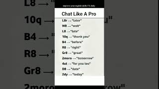 Text Like This = Instant English Fluency: 10 Slang Words You Need To Know #english #shorts