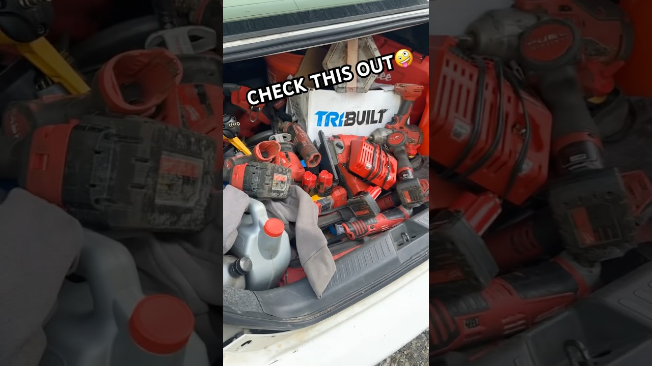 GUY SELLS MILWAUKEE TOOLS OUT OF HIS HONDA ACCORD