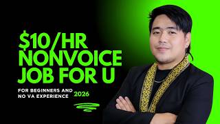 WFH HIRING NON-VOICE $10 PER HOUR - FOR BEGINNERS AND NO EXPERIENCE 2026 | KUYA RENEBOY