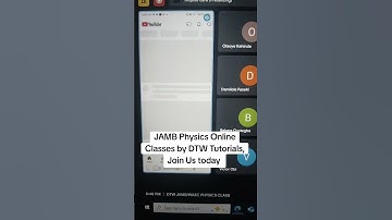 JAMB Physics Online Classes by DTW Tutorials, Join Us today #JAMB #JAMB2025 #dtwtutorials