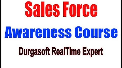 SALESFORCE CRM by Mr. Sai Sir