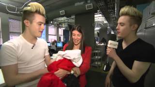 Jedward Takes Over The Marilyn Denis Offices