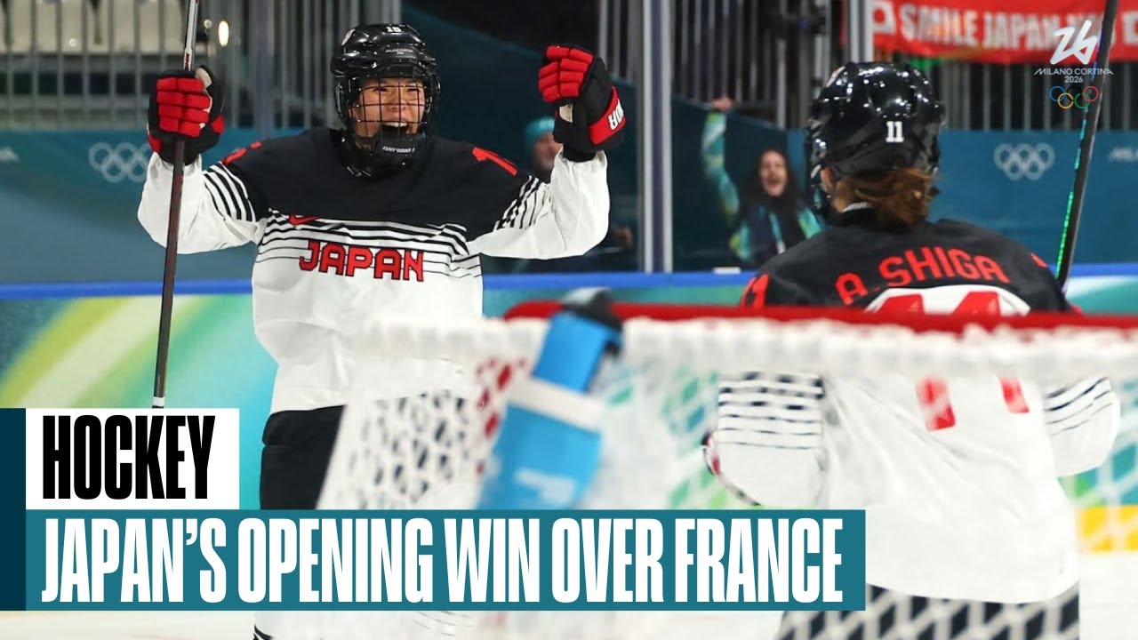 Japan women's hockey wins Olympic opener over France 3-2 - YouTube