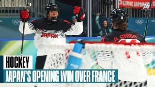 japan women s hockey wins olympic opener over france 3 2